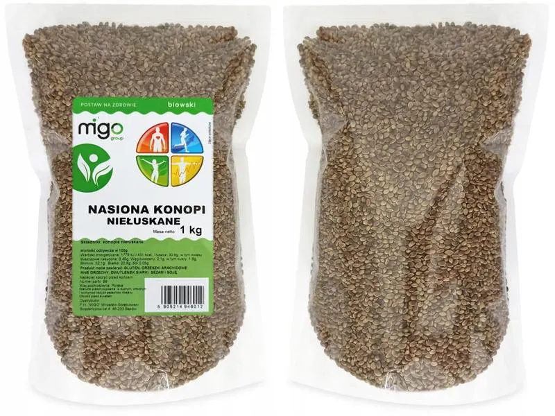 Nasiona konopi łuskane